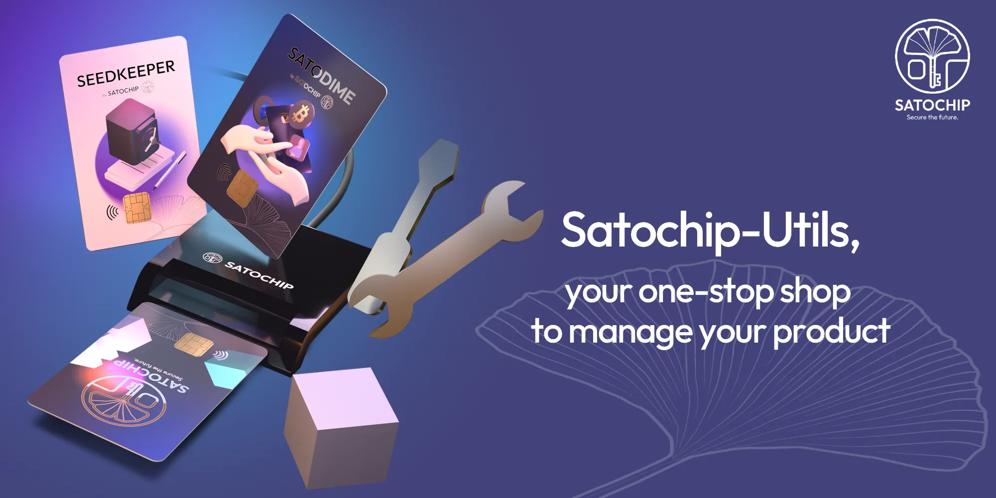 Satochip-Utils, your one stop shop to manage your products. Factory reset your card, change the PIN, seed your hardware wallet and many more...